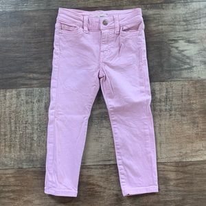 Warp + Weft light Pink JFK NYC skinny jeans